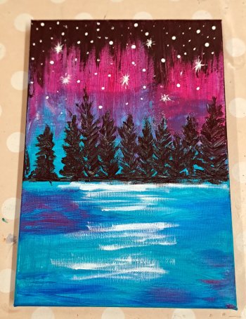 Maľba neónovými farbami